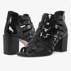 Donald Pliner Women's Pixee Heels Crinkle Patent Black Size 11 NWOB